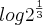 log{2}^{\frac{1}{3}}