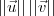 ||\vec{u}||\,||\vec{v}|| ||\vec{u}||\,||\vec{v}||