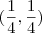 (\frac14, \frac14) (\frac14, \frac14)