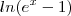 ln(e^x -1)