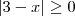 |3-x| \geq 0 |3-x| \geq 0