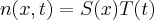 n(x,t)=S(x)T(t)