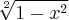 \sqrt[2]{1-{x}^{2}}