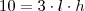 10=3\cdot l\cdot h