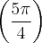 \left( \frac{5\pi}{4}\right)