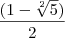 \frac{(1 - \sqrt[2]{5} )}{2}