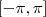 [-\pi, \pi]