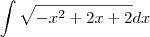 \int\sqrt{-x^2+2x+2}dx