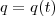 q = q(t) q = q(t)