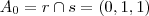 A_0 = r\cap s = (0,1,1) A_0 = r\cap s = (0,1,1)