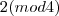 2 (mod4)