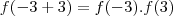f(-3+3)=f(-3).f(3)
