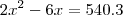 2x^2-6x=540.3