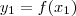 y_1=f(x_1) y_1=f(x_1)
