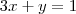 3x +y = 1