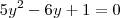 5y^2-6y+1=0