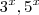 3^x , 5^x 3^x , 5^x