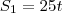 S_{1}=25t