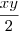 \frac{xy}{2} \frac{xy}{2}