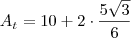 A_t=10+2\cdot\dfrac{5\sqrt{3}}{6}