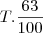 T.\frac{63}{100} T.\frac{63}{100}