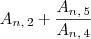 A_{n,\,2} + \dfrac{A_{n,\,5}}{A_{n,\,4}}
