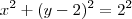x^2+(y-2)^2=2^2