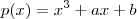 p(x)={x}^{3}+ax+b