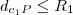 {d}_{{c}_{1}P}\leq{R}_{1} {d}_{{c}_{1}P}\leq{R}_{1}