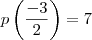 p\left(\frac{-3}{2}\right)=7