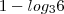 1-log_3{6}