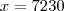 x = 72 30