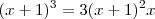 (x+1)^3=3(x+1)^2x