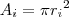 A_i=\pi {r_i}^2