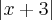 \left|x + 3 \right| \left|x + 3 \right|
