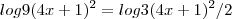log9(4x+1)^2=log3(4x+1)^2/2