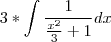 3*\int \frac{1}{\frac{x^2}{3}+1} dx