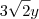 3\sqrt{2}y 3\sqrt{2}y