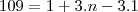 109=1+3.n-3.1