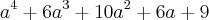 a^4+6a^3+10a^2+6a+9