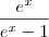 \frac{e^x}{e^x - 1}