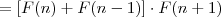 = [F(n)+ F(n-1)]\cdot F(n+1)