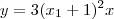 y=3(x_1+1)^2x