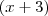 (x + 3)