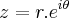 z=r.{e}^{i\theta} z=r.{e}^{i\theta}