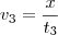v_3=\frac{x}{t_3} v_3=\frac{x}{t_3}