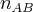 {n}_{AB}