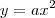 y=ax^2