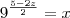 9^{\frac{5-2z}{2}}=x