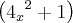 \left( {{4}_{x}}^{2} + 1 \right) \left( {{4}_{x}}^{2} + 1 \right)